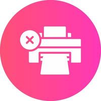 Printer Error Creative Icon Design vector