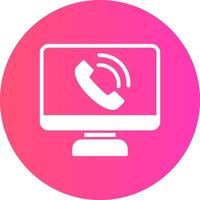 Phone Call Creative Icon Design vector