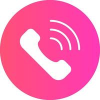 Phone Call Creative Icon Design vector