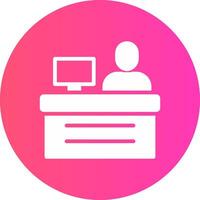 Cashier Creative Icon Design vector