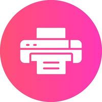 glyph Gradient Circle Design vector