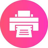 Printer Creative Icon Design vector