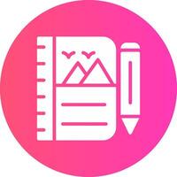 Sketchbook Creative Icon Design vector