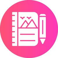 Sketchbook Creative Icon Design vector