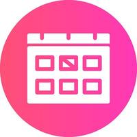glyph Gradient Circle Design vector