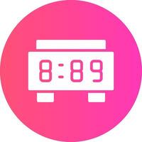 Digital Clock Creative Icon Design vector