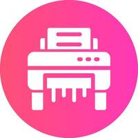 Paper Shredder Creative Icon Design vector