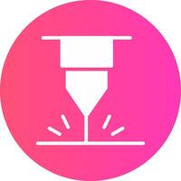 glyph Gradient Circle Design vector