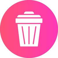 Trash Can Creative Icon Design vector