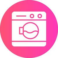 Washing Machine Creative Icon Design vector