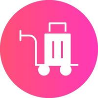 glyph Gradient Circle Design vector