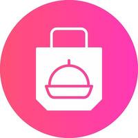glyph Gradient Circle Design vector