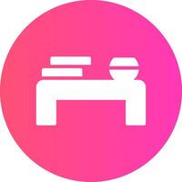 glyph Gradient Circle Design vector