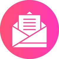 glyph Gradient Circle Design vector