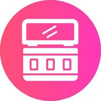 glyph Gradient Circle Design vector