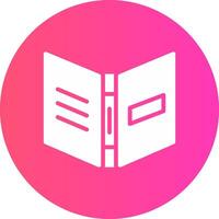 glyph Gradient Circle Design vector