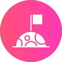 glyph Gradient Circle Design vector