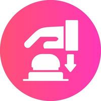 glyph Gradient Circle Design vector