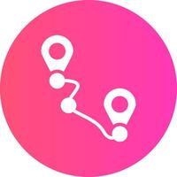 glyph Gradient Circle Design vector