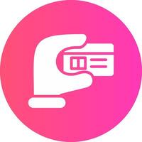 glyph Gradient Circle Design vector