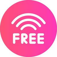 glyph Gradient Circle Design vector