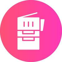 glyph Gradient Circle Design vector
