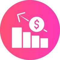glyph Gradient Circle Design vector
