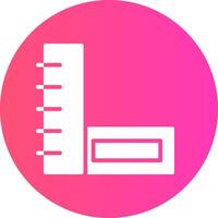 glyph Gradient Circle Design vector