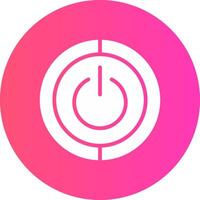 glyph Gradient Circle Design vector