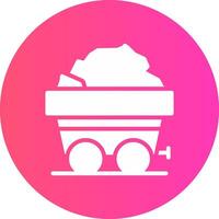 glyph Gradient Circle Design vector