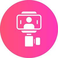 glyph Gradient Circle Design vector