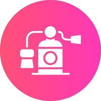 glyph Gradient Circle Design vector