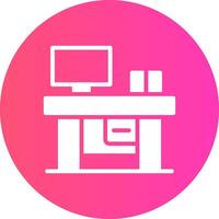 glyph Gradient Circle Design vector