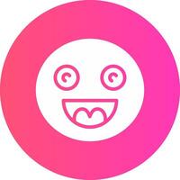 glyph Gradient Circle Design vector
