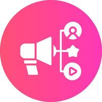 glyph Gradient Circle Design vector
