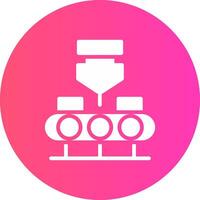 glyph Gradient Circle Design vector