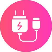 glyph Gradient Circle Design vector