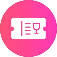 glyph Gradient Circle Design vector