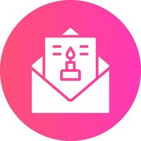 glyph Gradient Circle Design vector