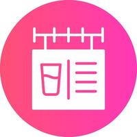 glyph Gradient Circle Design vector