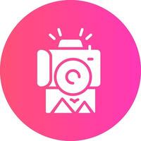 glyph Gradient Circle Design vector