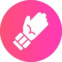 glyph Gradient Circle Design vector