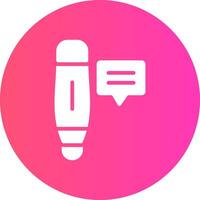 glyph Gradient Circle Design vector