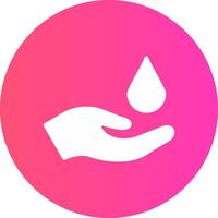glyph Gradient Circle Design vector
