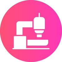glyph Gradient Circle Design vector