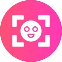 Face Detection Creative Icon Design vector