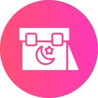 glyph Gradient Circle Design vector