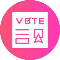 votar diseño de icono creativo vector