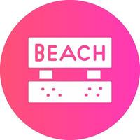 Beach Creative Icon Design vector