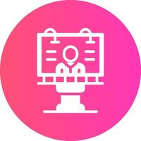 Billboard Creative Icon Design vector